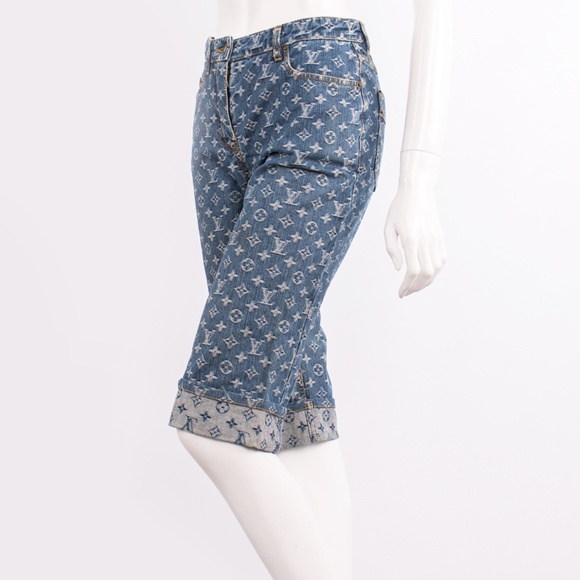 Louis Vuitton Monogram FR38 Denim Short - Picture 1 of 8